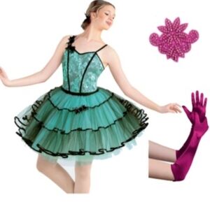Revolution Dance Ballet Costume Dress Tulle Skirt SA Small Adult